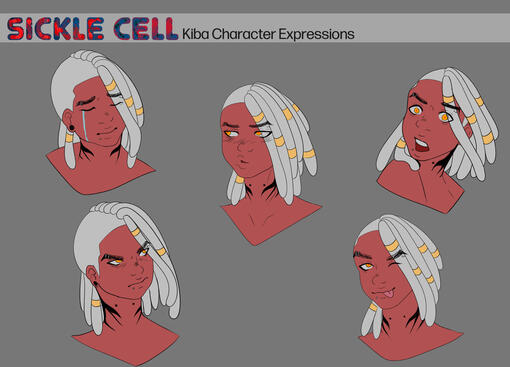 Sickle Cell: Kiba Character Expressions