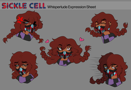 Sickle Cell: Whisperlude Character Expressions